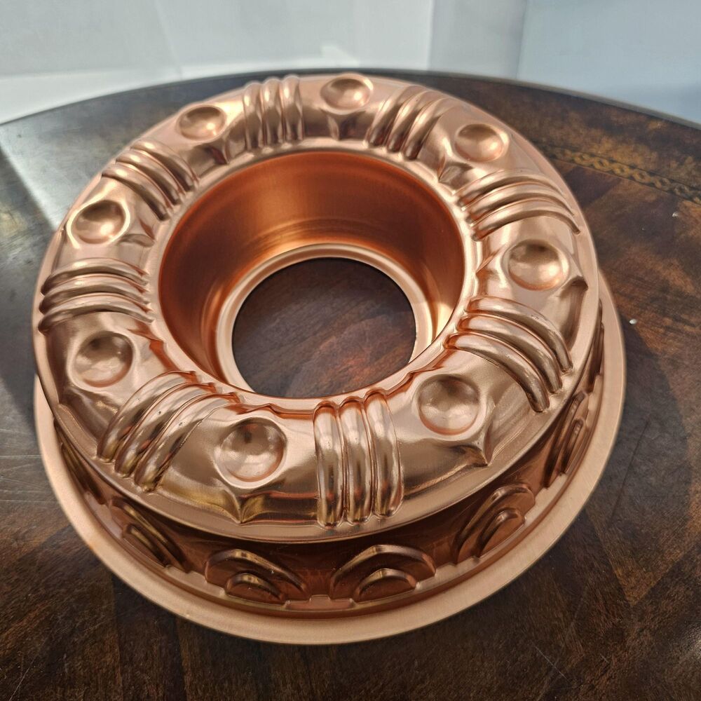 Vintage Copper Tone Aluminum Mold Retro Kitchen Decor Wall Hanging